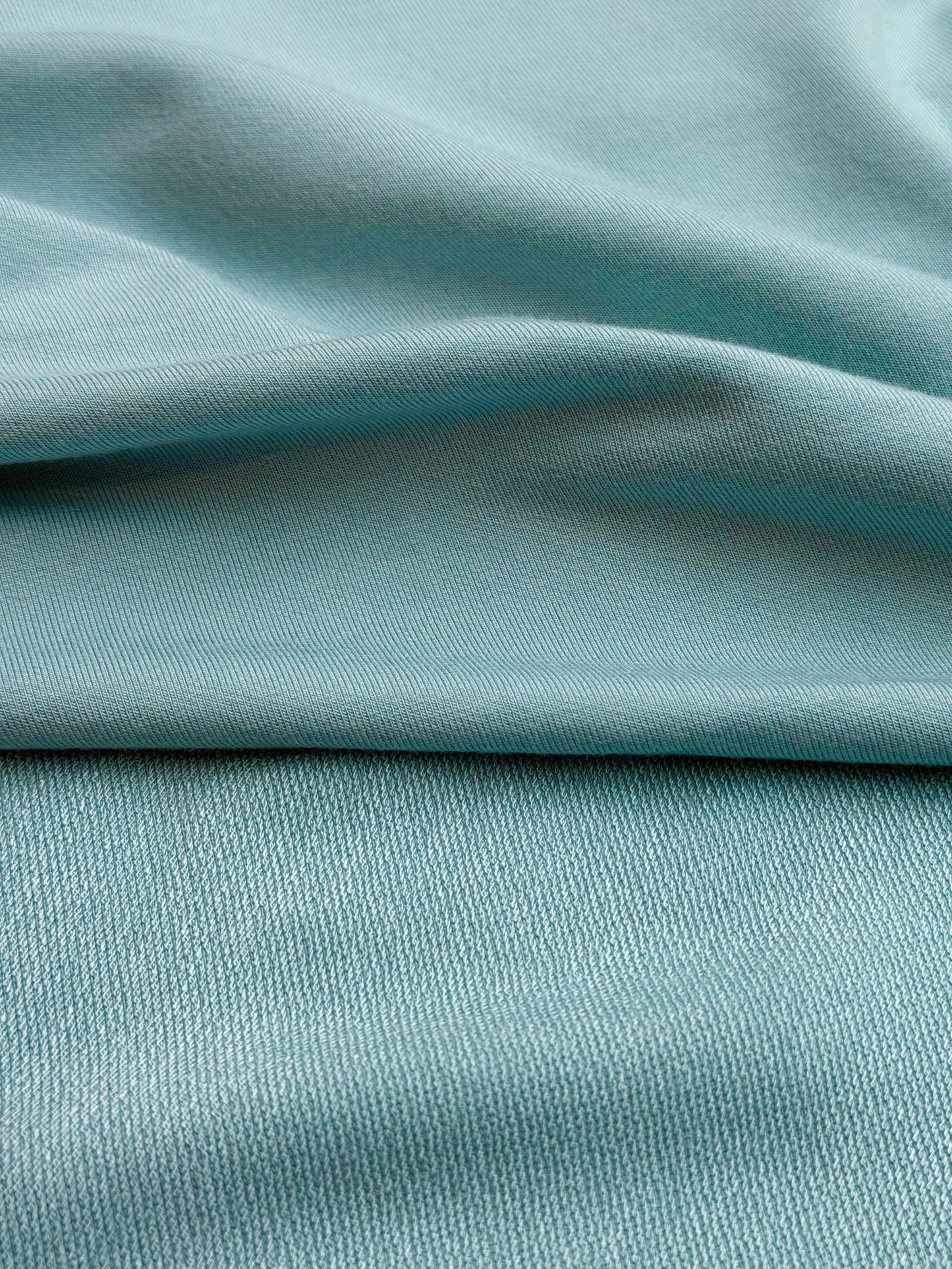 "Light Cyan" bamboo shorty leo, long-sleeved