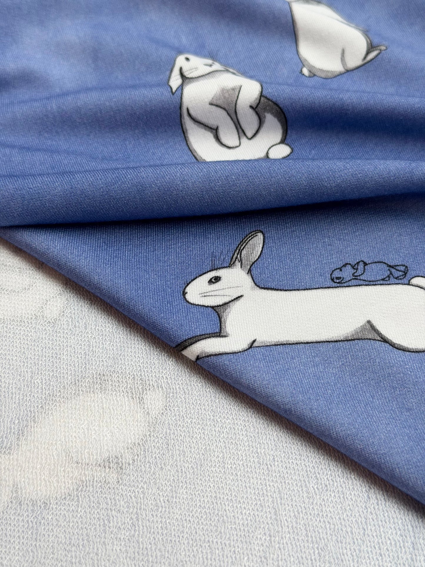 "Petit Lapin" bamboo shorty leo, long-sleeved