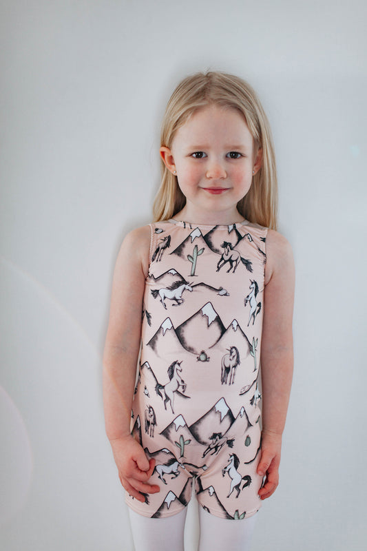 "Desert Unicorns" shorty leo, sleeveless