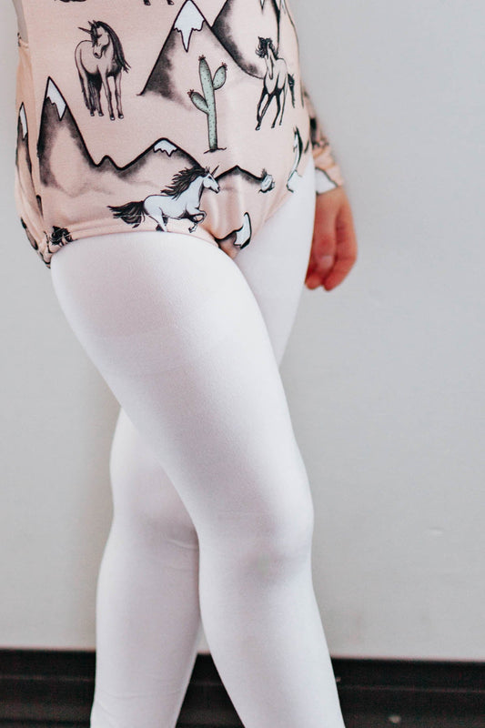 dance tights, white