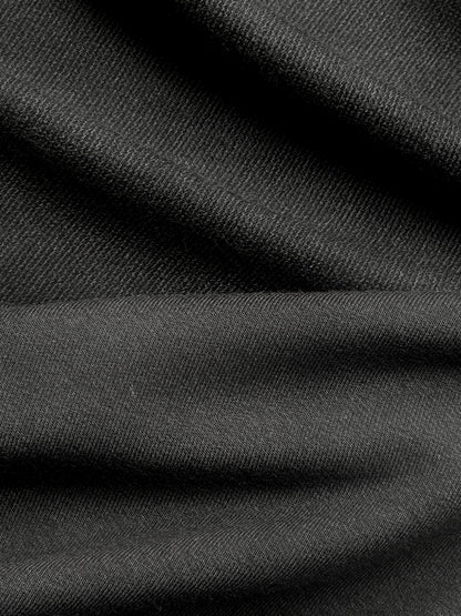 "Black" bamboo v-back leo, long-sleeved