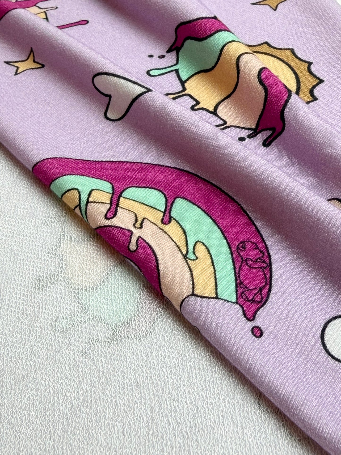 "Melty Rainbows" bamboo shorty leo, sleeveless