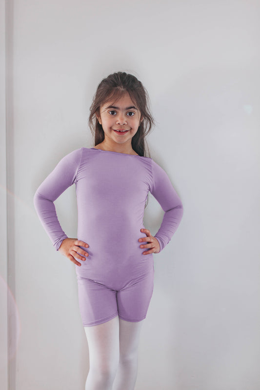 "Thistle" shorty leo, long-sleeved